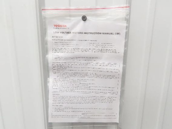 Toshiba EQP Global AC Motor 1Hp 1765 RPM 230/460V 3PH 56 Frame 0014SDSR41H-P