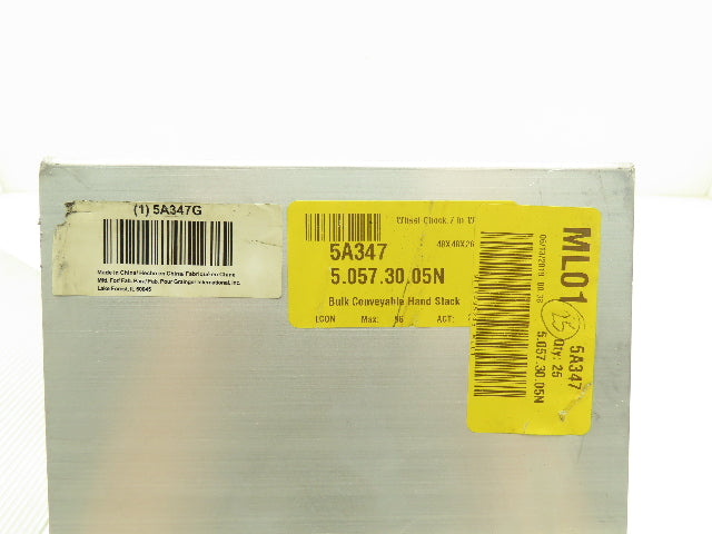 Dayton Grainger 5A347 Aluminum Grooved Wheel Tire Chock 7"W 11"L 8"H  Set of 2
