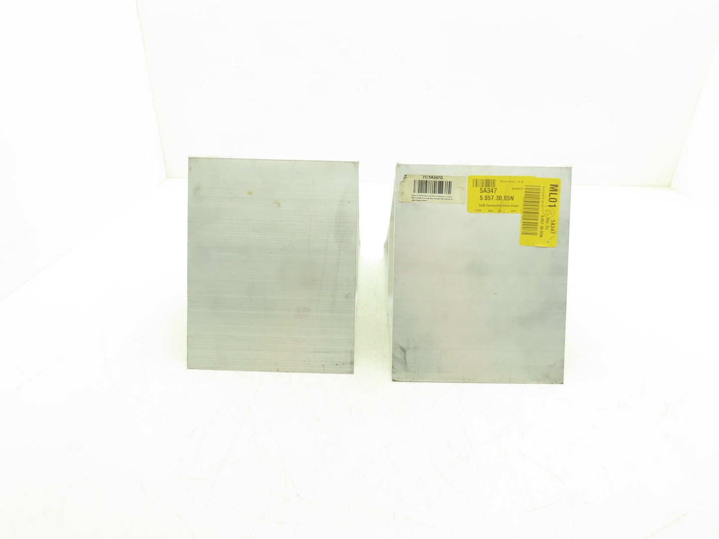 Dayton Grainger 5A347 Aluminum Grooved Wheel Tire Chock 7"W 11"L 8"H Set of 2