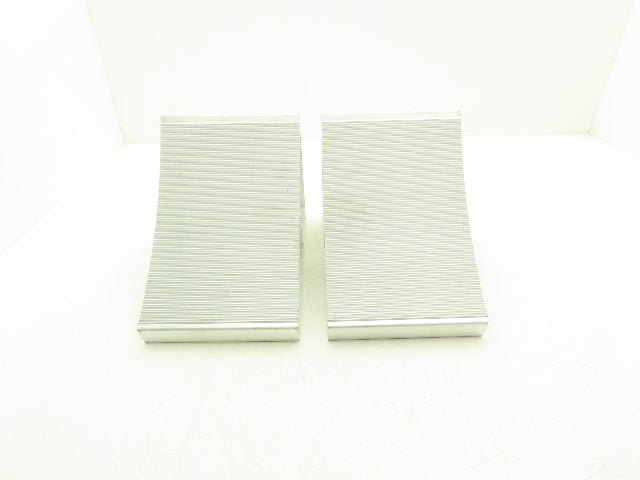 Dayton Grainger 5A347 Aluminum Grooved Wheel Tire Chock 7"W 11"L 8"H Set of 2