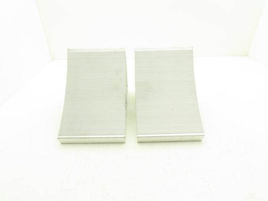 Dayton Grainger 5A347 Aluminum Grooved Wheel Tire Chock 7"W 11"L 8"H  Set of 2