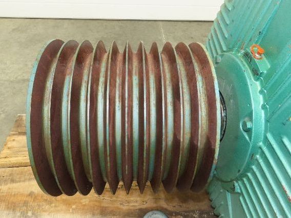 Weg PBLN300-12-586/7F2 AC Motor 300Hp 365A 1190 RPM 460V 3PH Delta Wye 586/7T