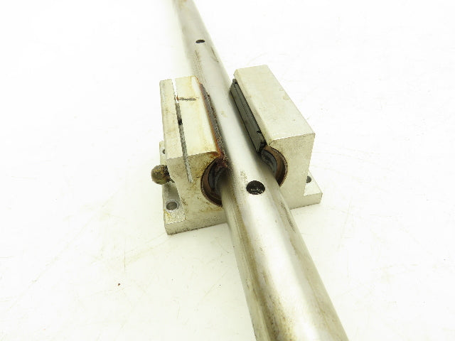 Thompson SPB160PN 2x Linear Pillow Block 1" ID Bearing Assembly 3' Rail