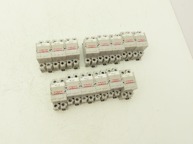 IDEC NC1V-2100 Circuit Breaker 2-Pole 220vAC/125vDC 5A 10A 20A Lot of 14