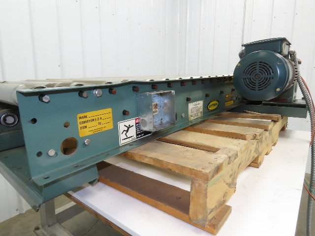 Hytrol 24"x 60" Accumulation Roller Conveyor 21"BF V-Belt End Drive 1Hp 230/460V
