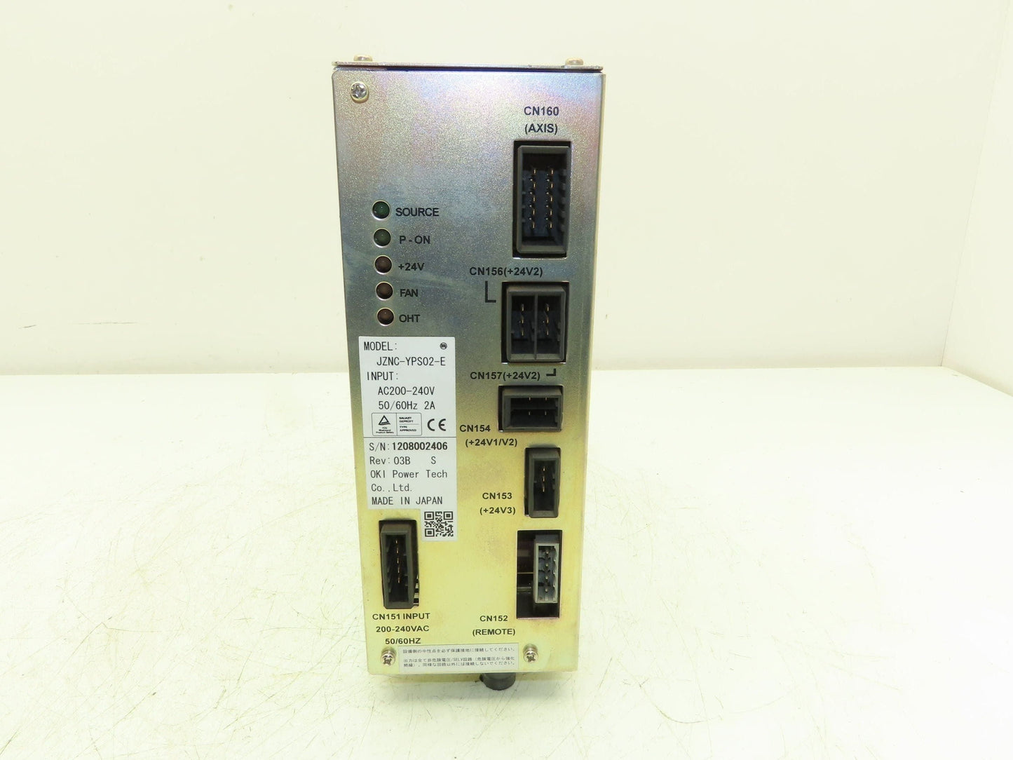 Yaskawa Electric JZNC-YPS02-E Power Supply On/Off Unit Assembly