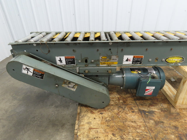 Hytrol 12"x 72" Accumulation Conveyor 1-3/8" Roller 10"BF V-Belt Drive 230/460V