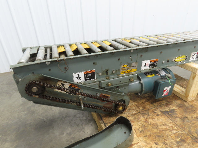 Hytrol 12"x 72" Accumulation Conveyor 1-3/8" Roller 10"BF V-Belt Drive 230/460V