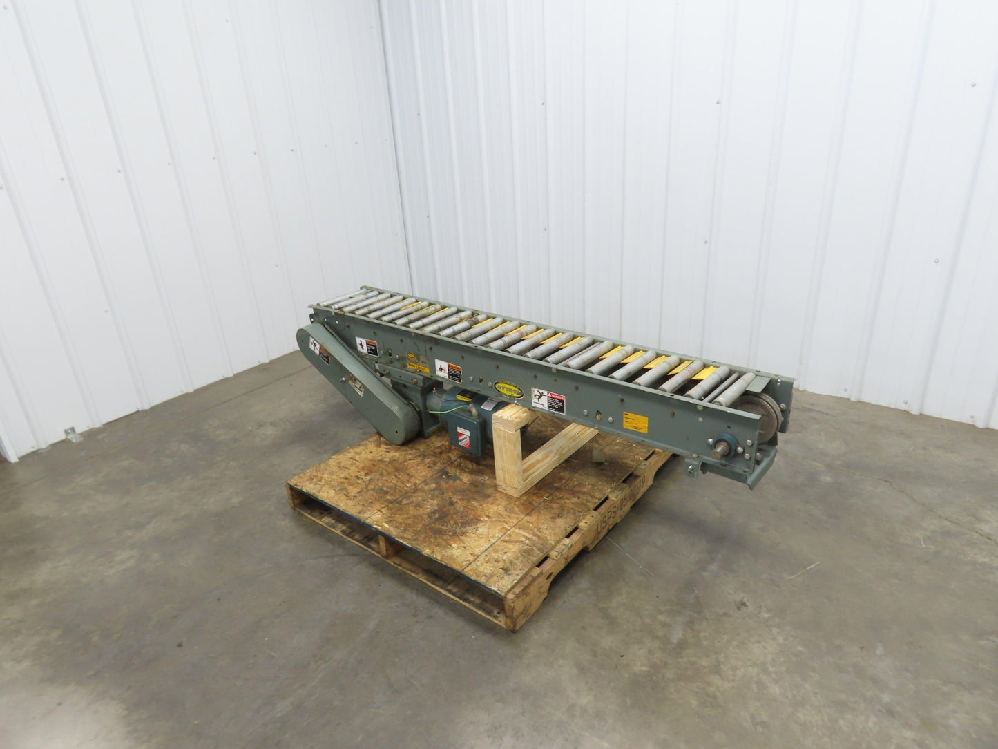 Hytrol 12"x 72" Accumulation Conveyor 1-3/8" Roller 10"BF V-Belt Drive 230/460V