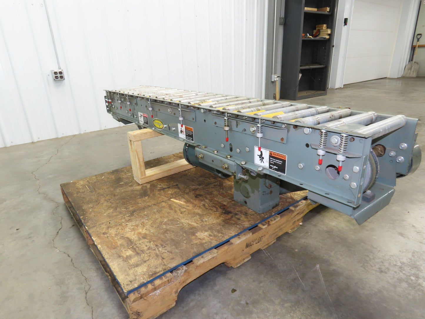 Hytrol 12"x 72" Accumulation Conveyor 1-3/8" Roller 10"BF V-Belt Drive 230/460V