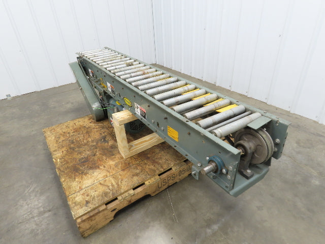 Hytrol 12"x 72" Accumulation Conveyor 1-3/8" Roller 10"BF V-Belt Drive 230/460V