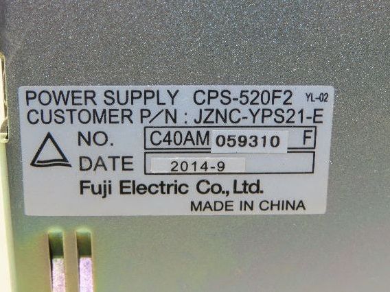 Fuji Electric JZNC-YPS21-E CPS-520F2 Yaskawa Power Supply Servo Control