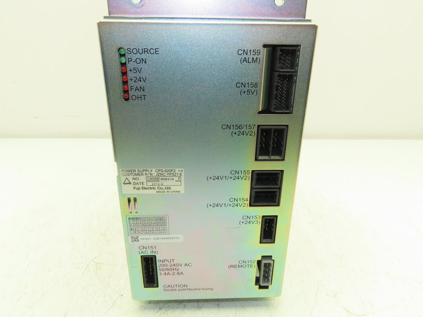 Fuji Electric JZNC-YPS21-E CPS-520F2 Yaskawa Power Supply Servo Control