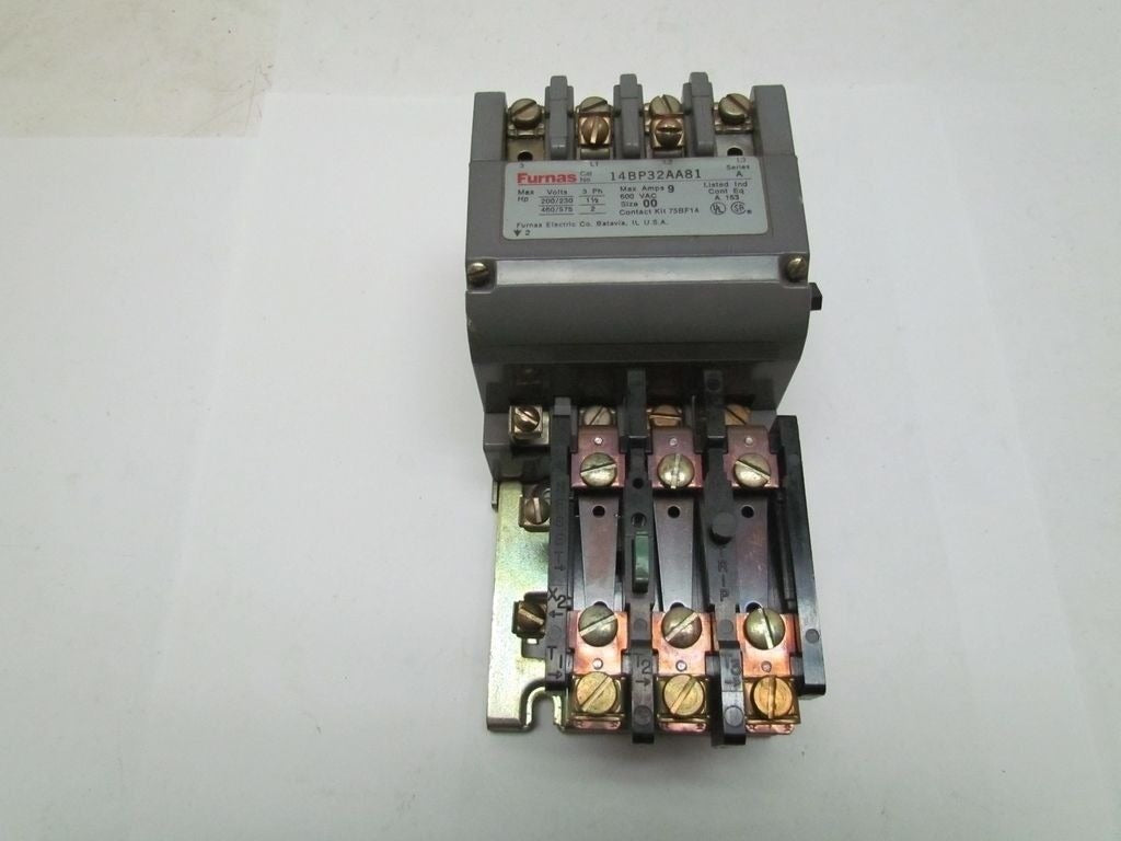 Furnas Siemens 14BP332AA81 Motor Starter Control SZ 00 3PH Open 120V Coil