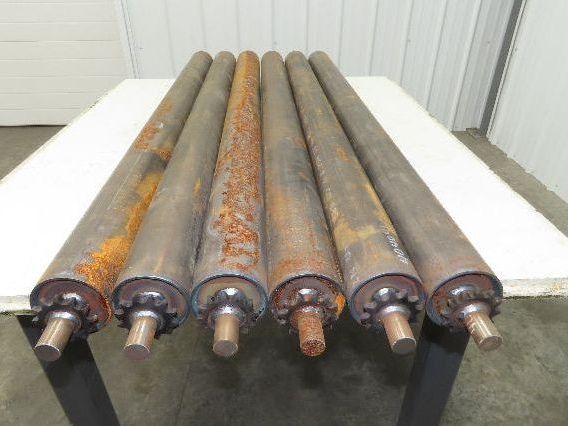 3.5" Steel Conveyor Roller Chain Drive Sprocket 52" Pallet Conveyor Lot of 6