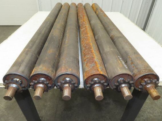 3.5" Steel Conveyor Roller Chain Drive Sprocket 52" Pallet Conveyor Lot of 6