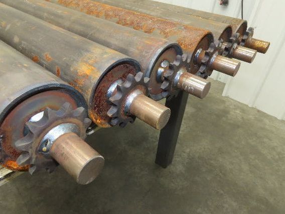 3.5" Steel Conveyor Roller Chain Drive Sprocket 52" Pallet Conveyor Lot of 6