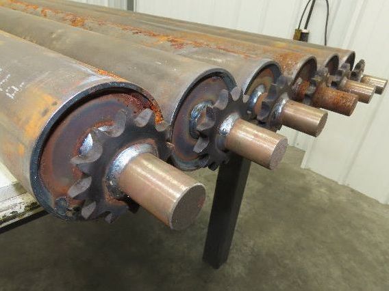 3.5" Steel Conveyor Roller Chain Drive Sprocket 52" Pallet Conveyor Lot of 6