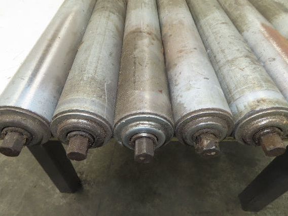 2.5" Gravity Conveyor Roller 52"BF Pallet Conveyor 11/16" Hex Axle Lot of 10