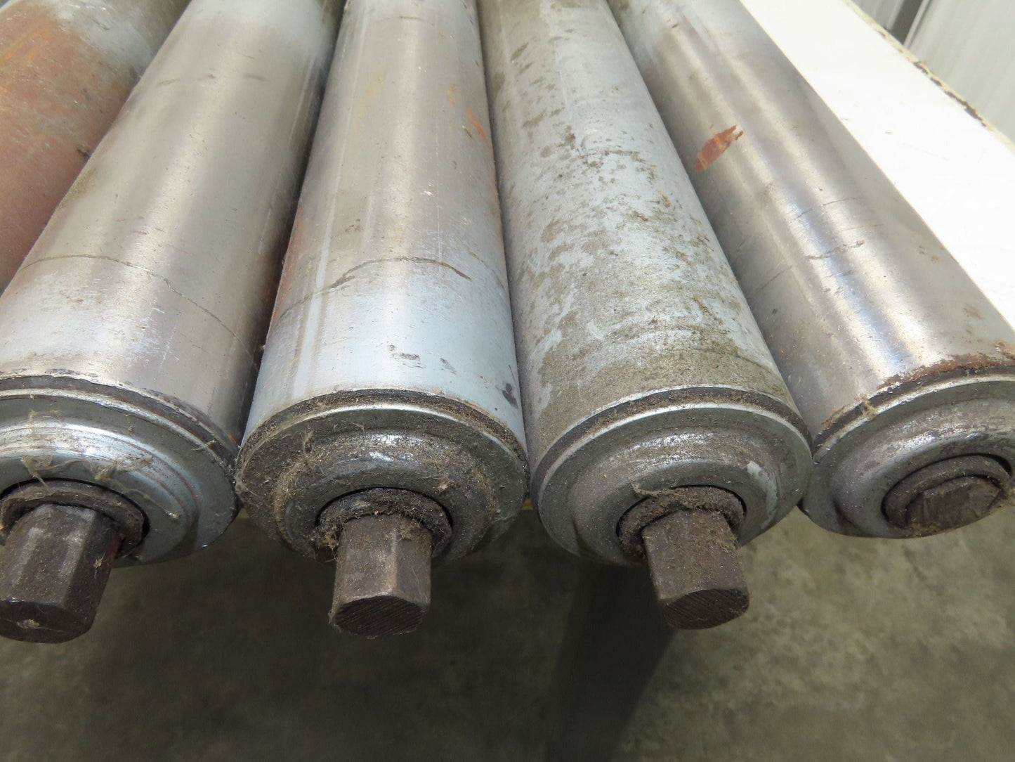 2.5" Gravity Conveyor Roller 52"BF Pallet Conveyor 11/16" Hex Axle Lot of 10