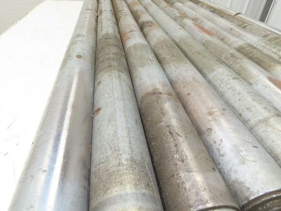 2.5" Gravity Conveyor Roller 52"BF Pallet Conveyor 11/16" Hex Axle Lot of 10
