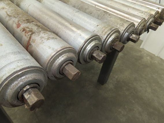2.5" Gravity Conveyor Roller 52"BF Pallet Conveyor 11/16" Hex Axle Lot of 10