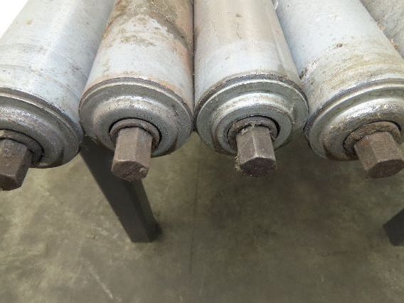 2.5" Gravity Conveyor Roller 52"BF Pallet Conveyor 11/16" Hex Axle Lot of 10