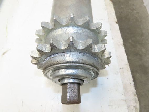 2.5" Galvanized Conveyor Roller Double Sprocket 52" Pallet Conveyor Lot of 6