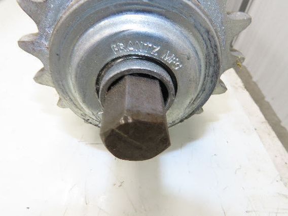 2.5" Galvanized Conveyor Roller Double Sprocket 52" Pallet Conveyor Lot of 6