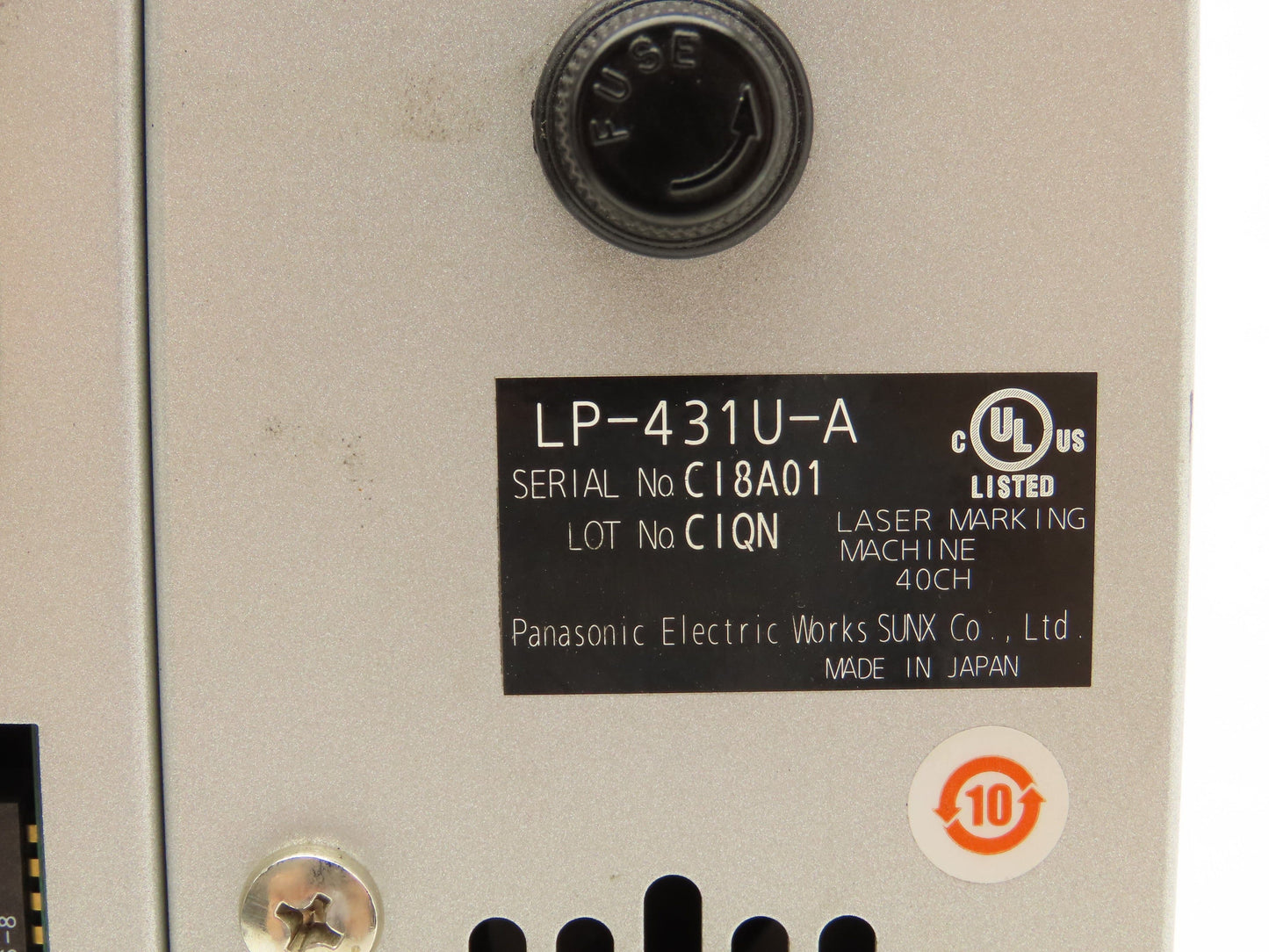 Panasonic LP-400 CO2 Laser Marker Controller