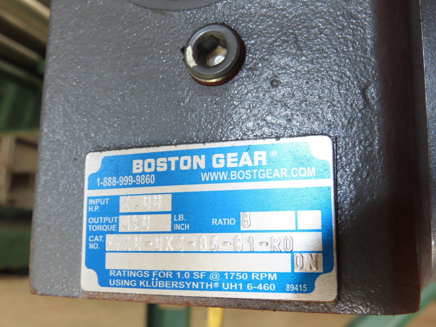 Roach 36"x 16' Live Roller Conveyor 33"BF Line Shaft O-Ring Drive 94fpm 460V 3PH