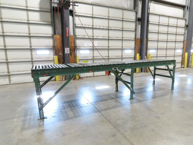 Roach 36"x 16' Live Roller Conveyor 33"BF Line Shaft O-Ring Drive 94fpm 460V 3PH
