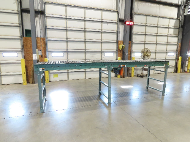 Roach 36"x 15' Live Roller Conveyor 33"BF Line Shaft O-Ring Drive 65fpm 460V 3PH