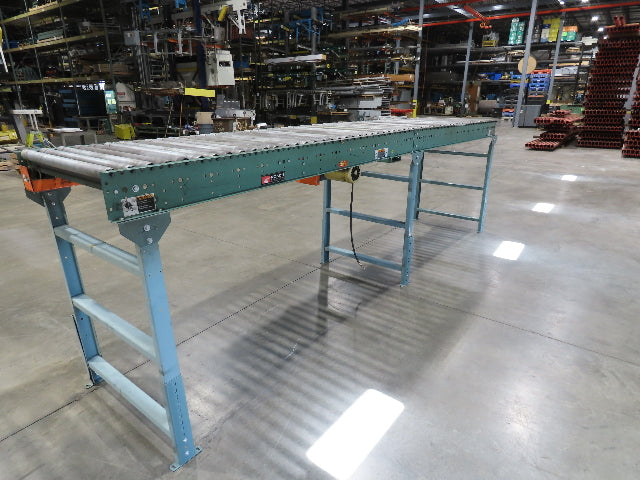 Roach 36"x 15' Live Roller Conveyor 33"BF Line Shaft O-Ring Drive 65fpm 460V 3PH