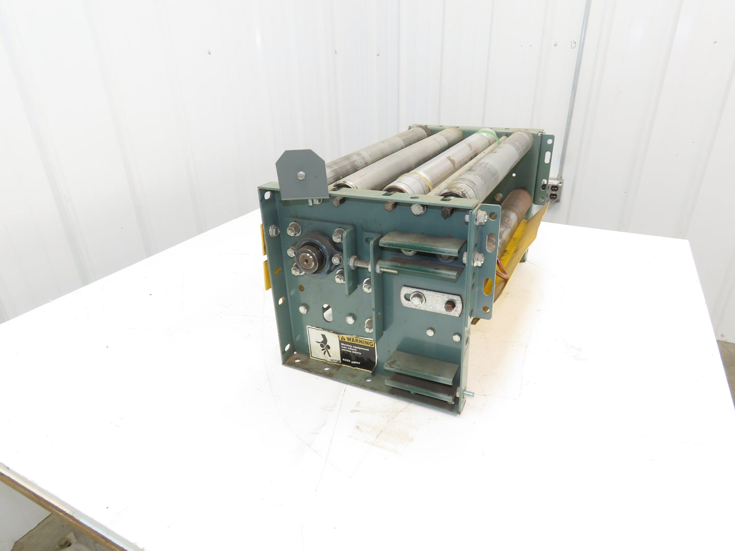 Hytrol 24" Accumulation Roller Conveyor Tail Pulley Assembly 21"BF Belt Drive