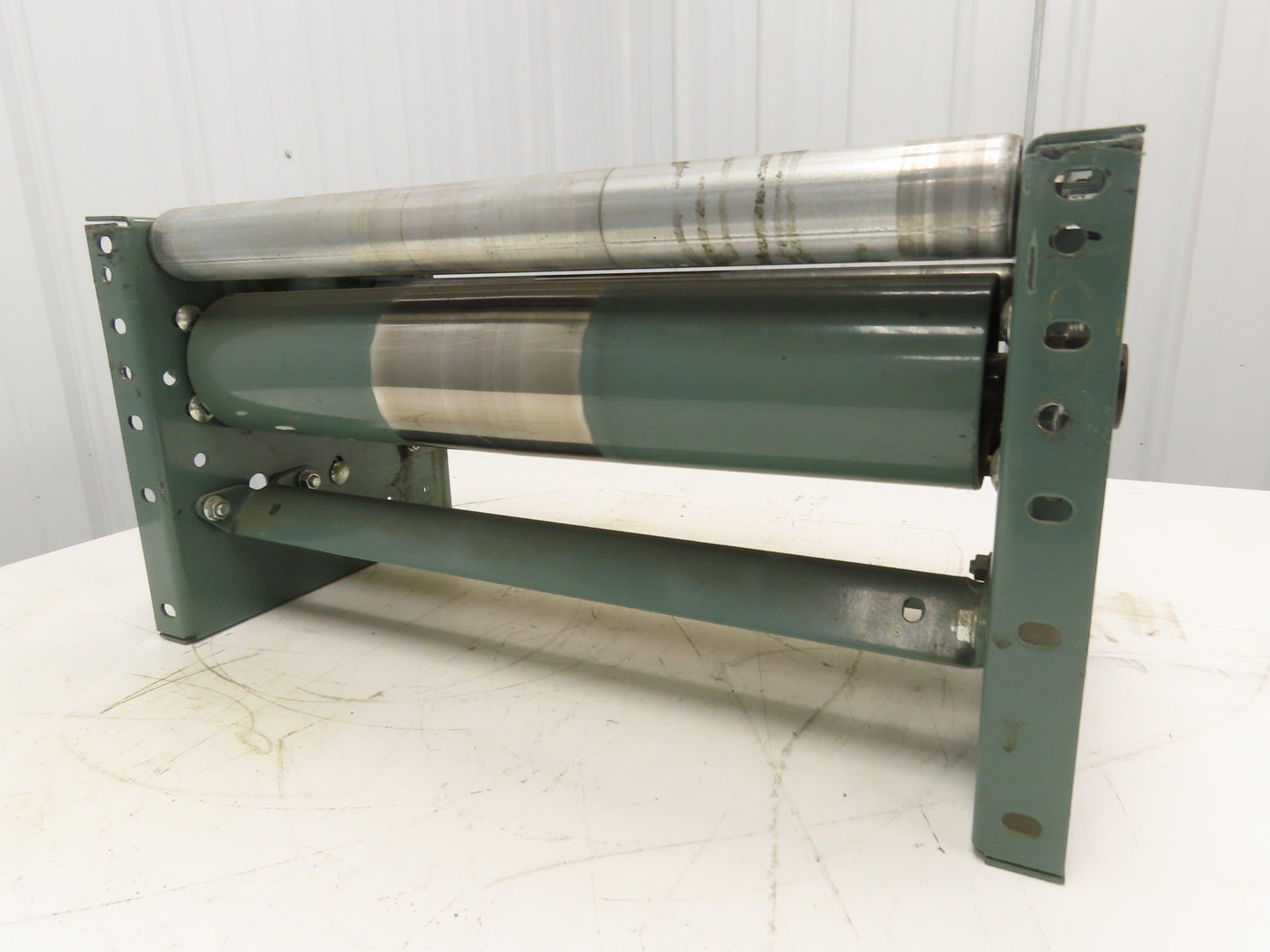 Hytrol 24" Accumulation Roller Conveyor Tail Pulley Assembly 21"BF Belt Drive