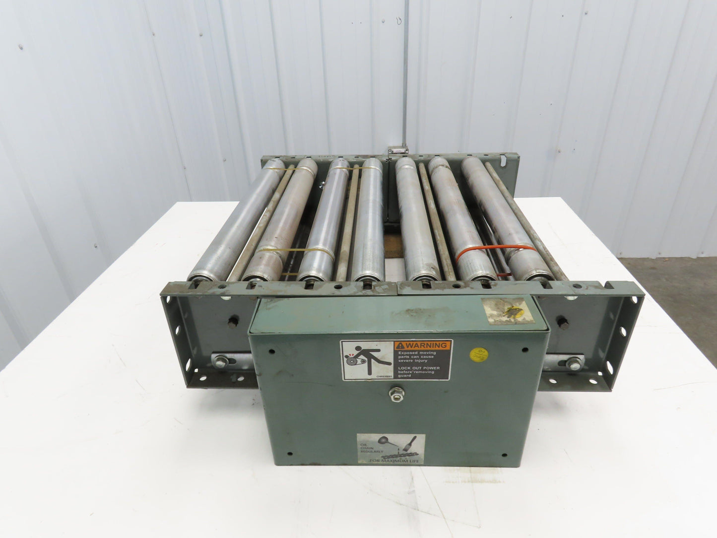 Hytrol 24" Accumulation Roller Conveyor Double Tail Pulley Joiner Section 21"BF