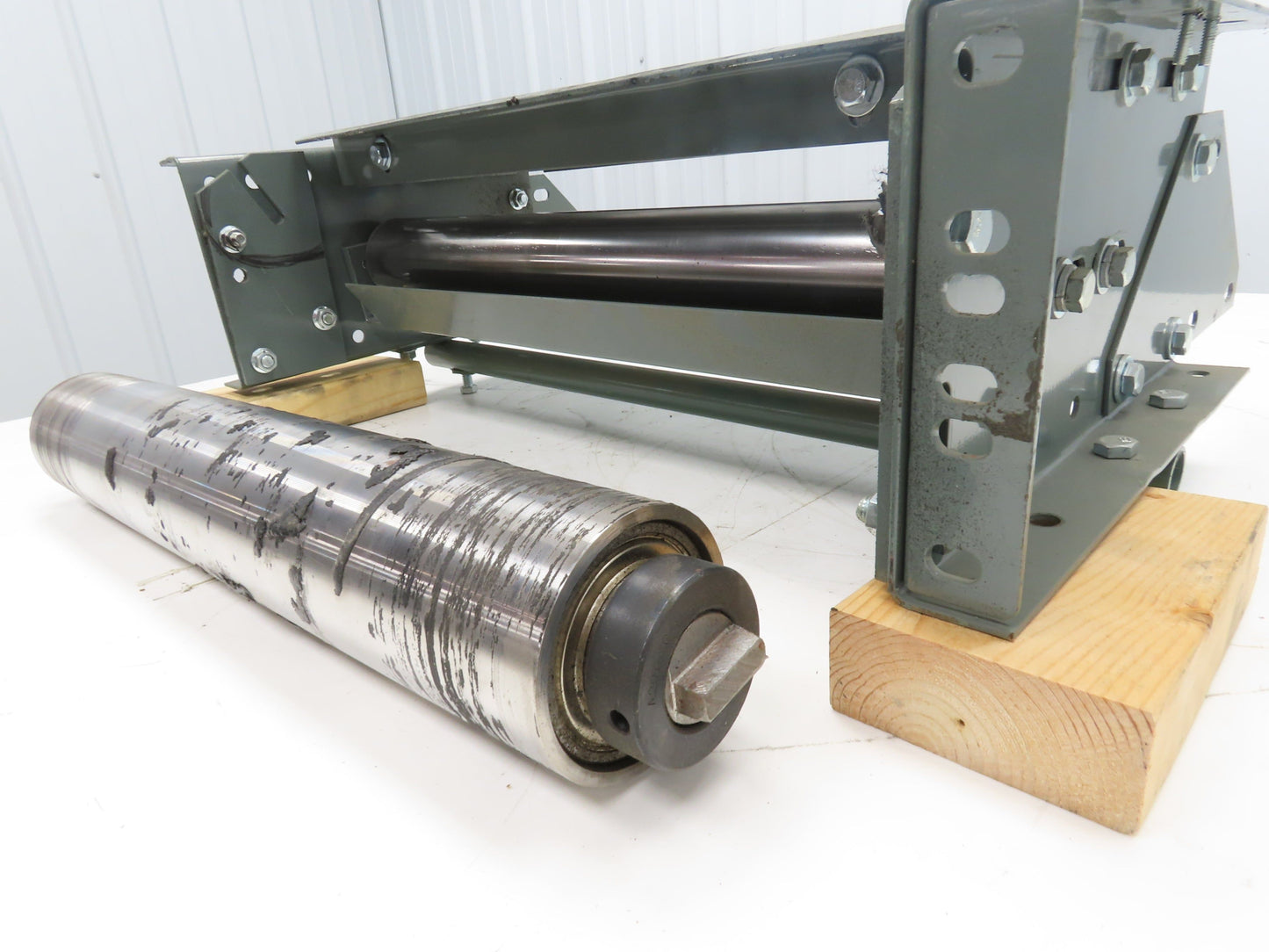 Hytrol 24" Slider Bed Belt Conveyor Tail Pulley Assembly