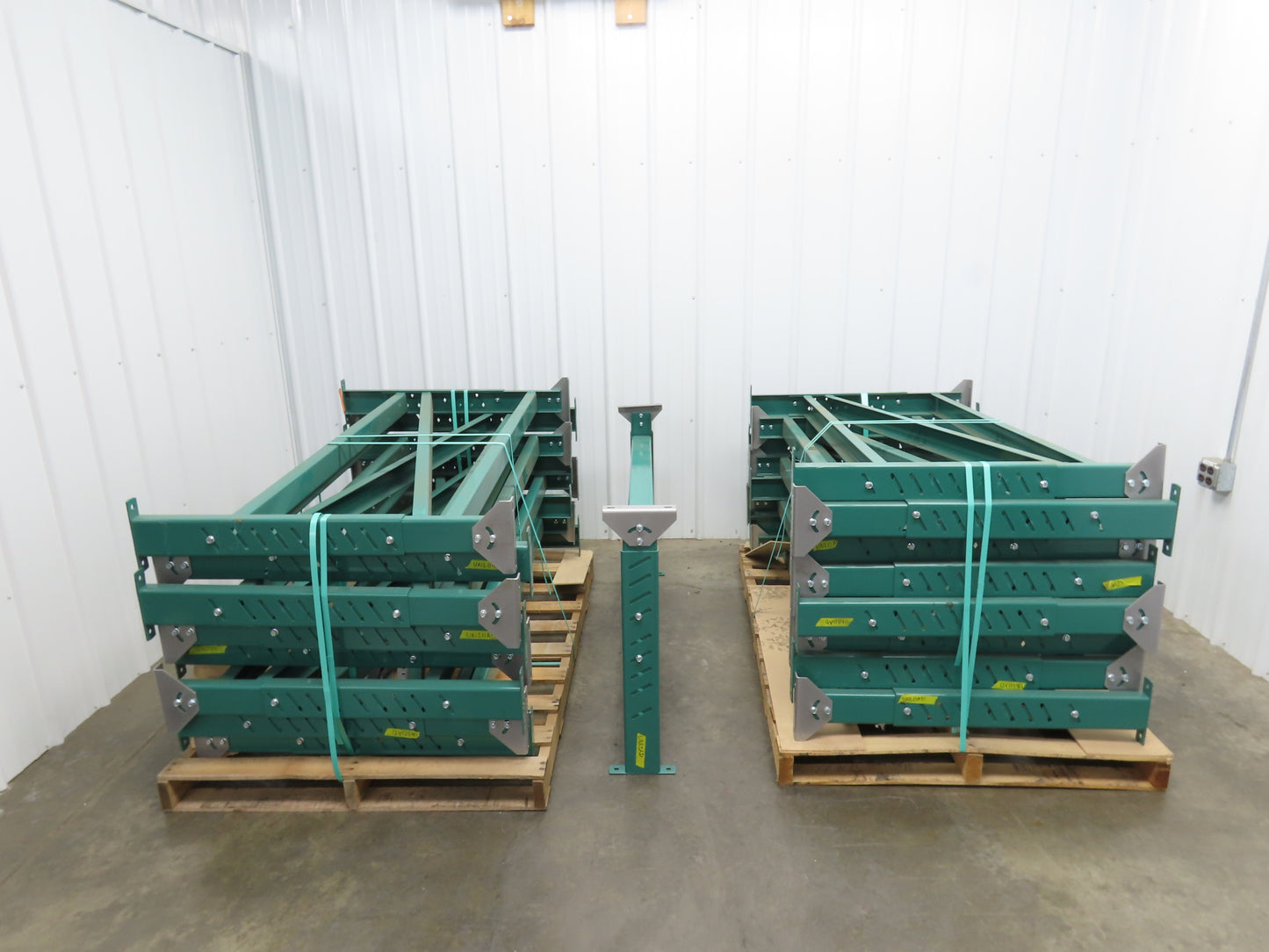 Roach 60"W Pallet Conveyor Leg Floor Support Adj Height 32"-53" Heavy Duty