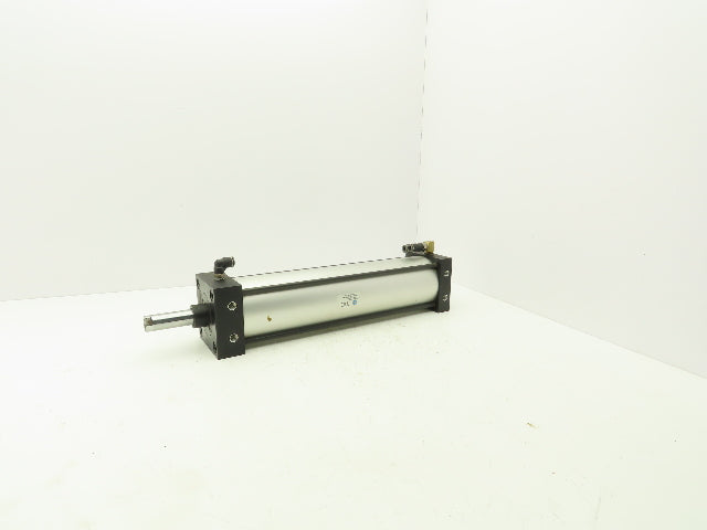 TRD Bimba Pneumatic Air Cylinder 4" Bore 15" Stroke 250 PSI Bottom Tapped