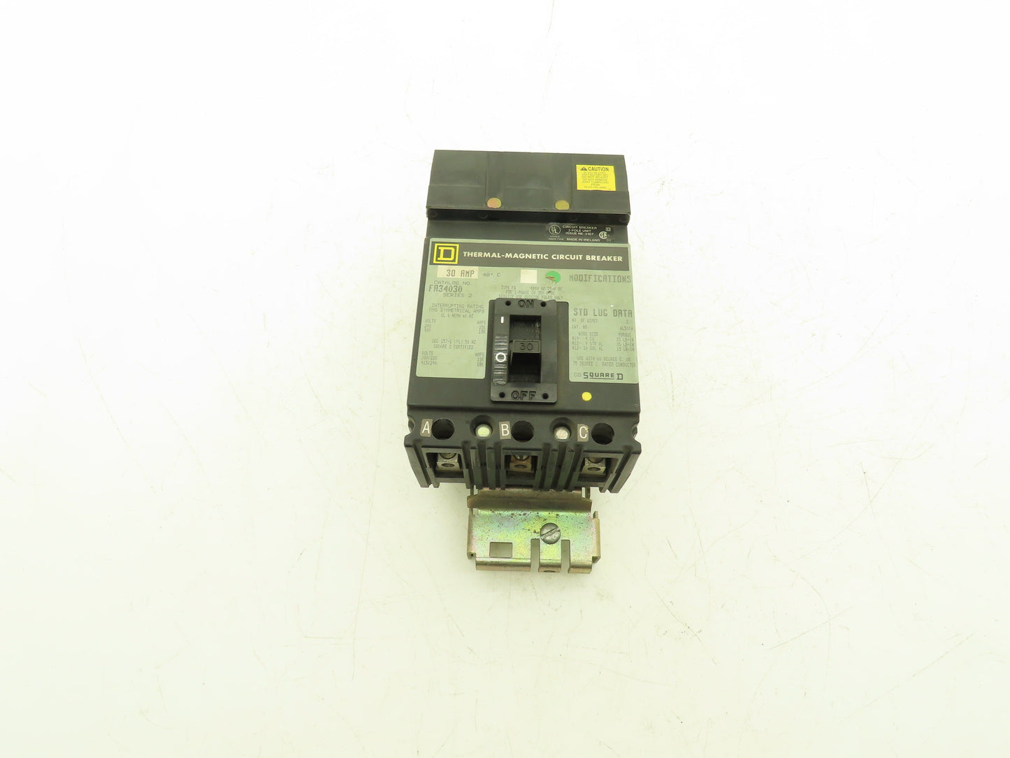 Square D FA34030 I-Line Circuit Breaker 30A 600V 3P 3PH 30 AMP 600 Volt Gray