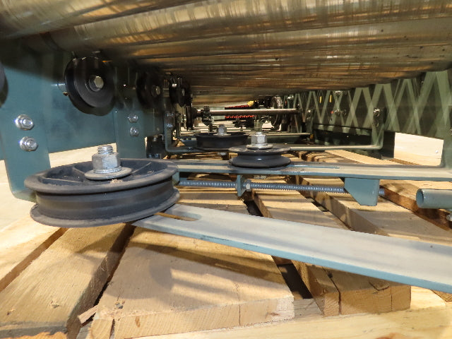 Hytrol 45° S-Curve 24" Accumulation Roller Conveyor 21"BF Slave Belt Drive 9' 6"