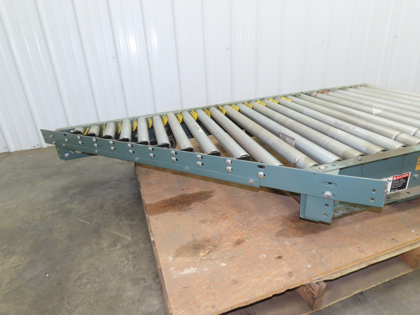Hytrol 36" Accumulation Roller Conveyor 45° Diverter Spur V-Belt Slave Drive