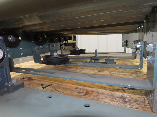 Hytrol 24" Accumulation Roller Conveyor 22.5° LH Curve Slave Belt Drive 38"L