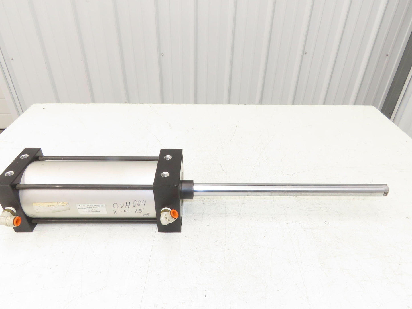 TRD Bimba Pneumatic Air Cylinder 4" Bore 8" Stroke 250 PSI 10.25" Extended Rod