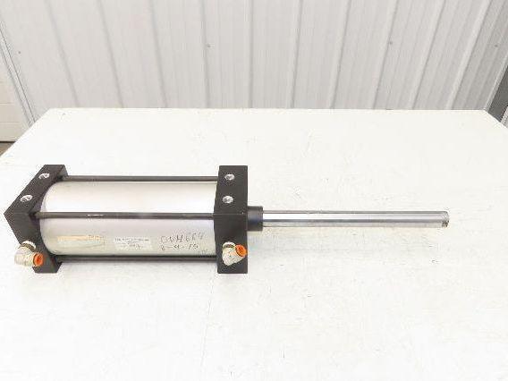 TRD Bimba Pneumatic Air Cylinder 4" Bore 8" Stroke 250 PSI 10.25" Extended Rod