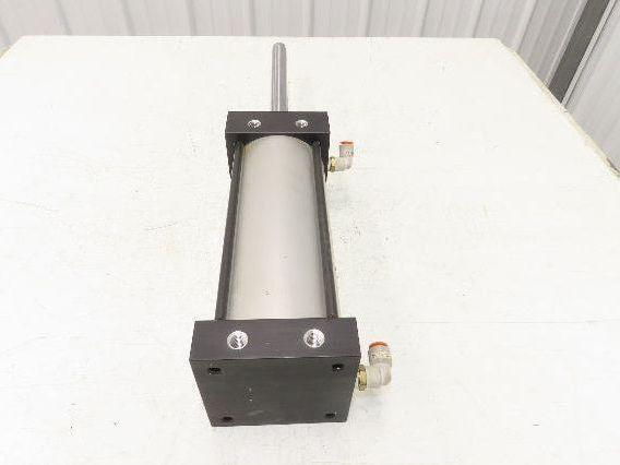 TRD Bimba Pneumatic Air Cylinder 4" Bore 8" Stroke 250 PSI 10.25" Extended Rod