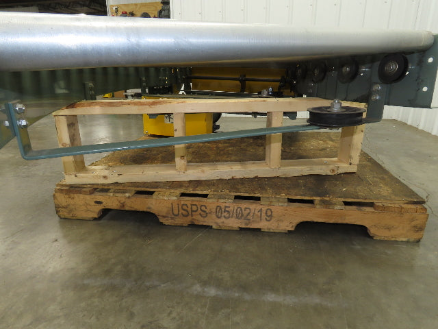 Hytrol 36" Accumulation Roller Conveyor 45° RH Curve V-Belt Drive 1Hp 460V 3PH