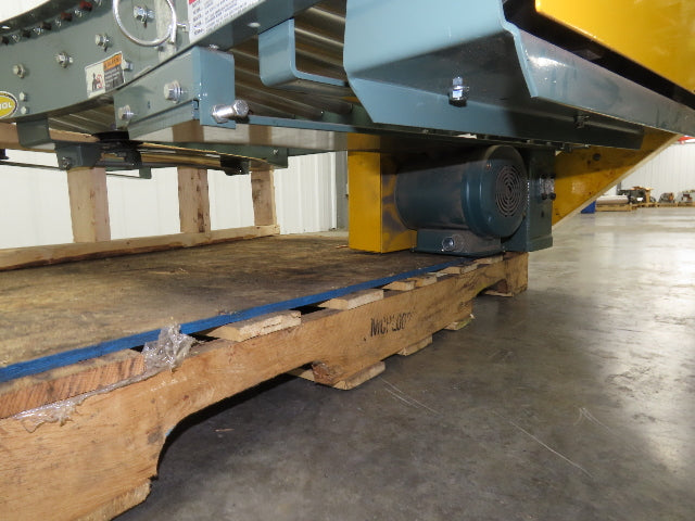Hytrol 36" Accumulation Roller Conveyor 45° RH Curve V-Belt Drive 1Hp 460V 3PH