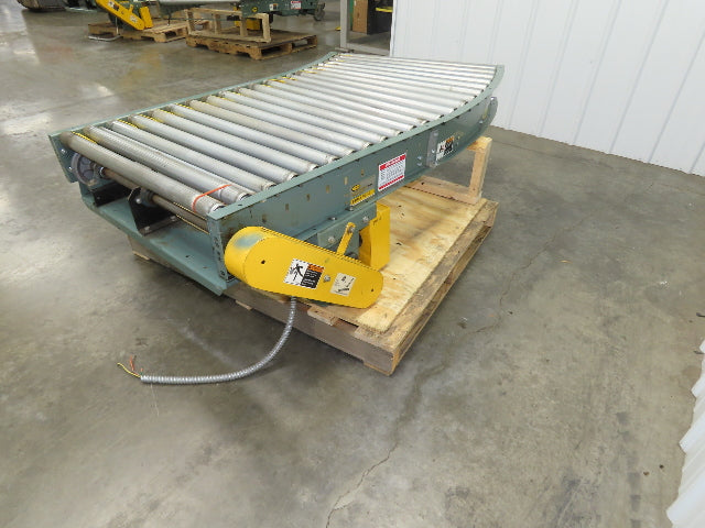 Hytrol 36" Accumulation Roller Conveyor 30° RH Curve V-Belt Drive 1Hp 460V 3PH